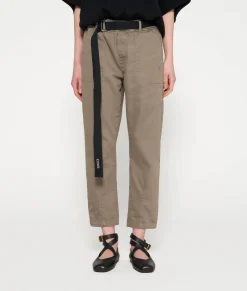 belted pants jog denim