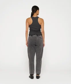 belted pants jog denim