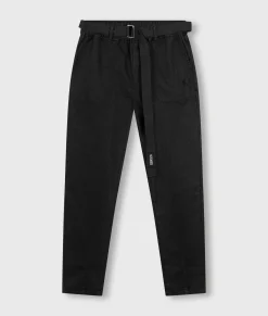 belted pants washed