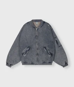 bomber jacket denim
