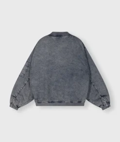bomber jacket denim