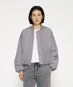 bomber jacket pinstripe
