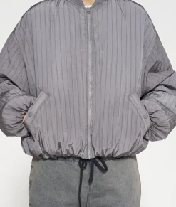 bomber jacket pinstripe