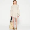 boucle knit shorts