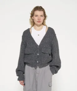 chunky knit cardigan