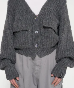 chunky knit cardigan