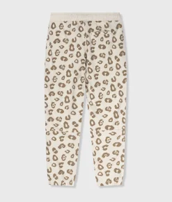 cropped jogger leopard