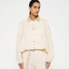cropped smoking blouse