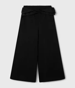 flared jogger bow