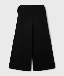 flared jogger bow