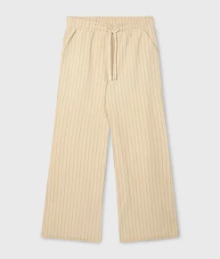 flared jogger pinstripe