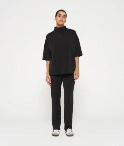 high neck tee scuba