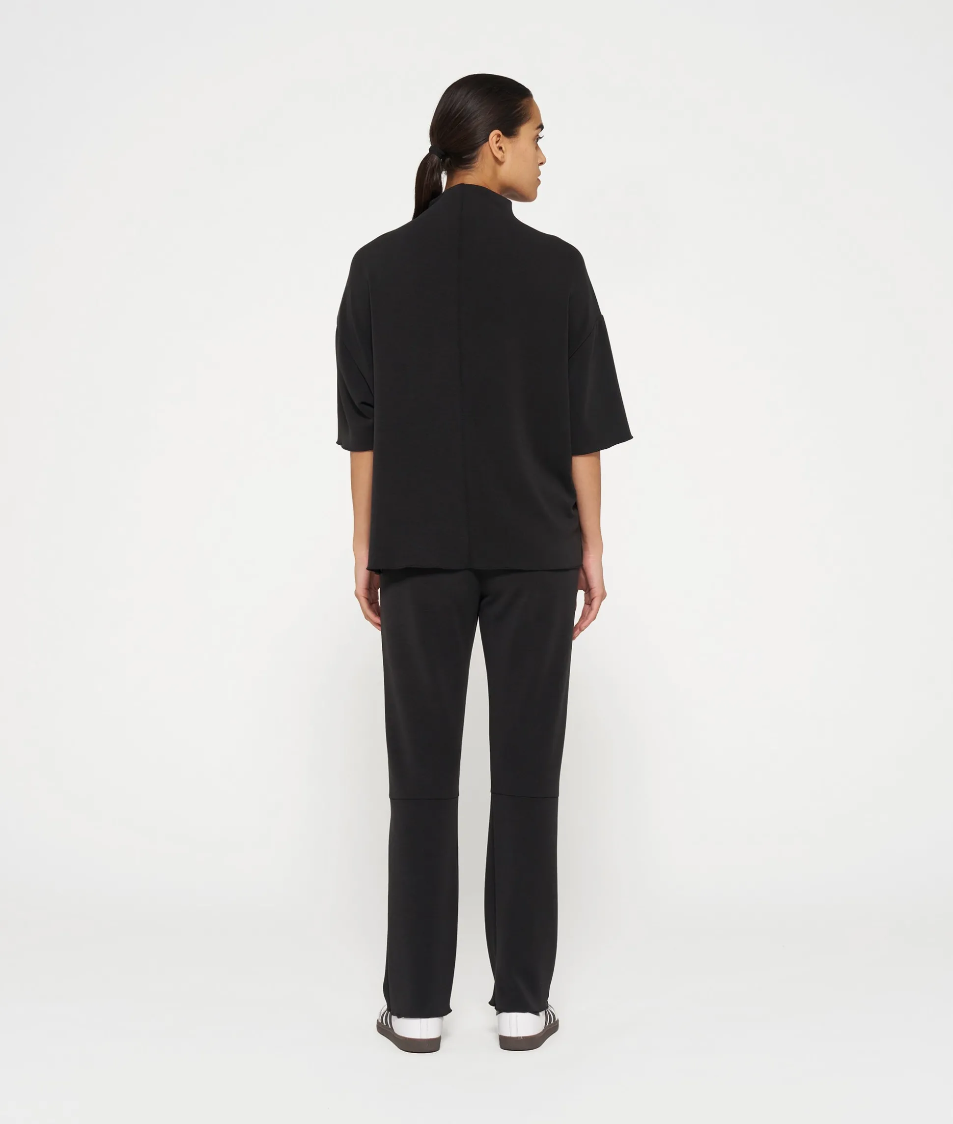 high neck tee scuba