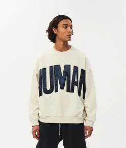 Human fleece sweater