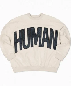 Human fleece sweater