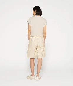 leather look bermuda