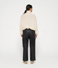 leatherlook cargo pants