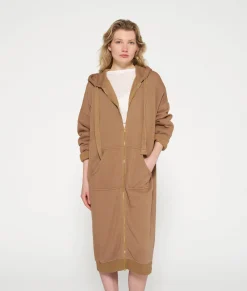 long zip hoodie