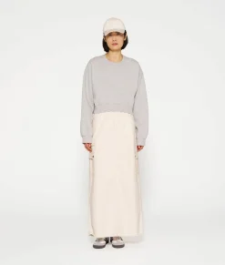 maxi skirt twill