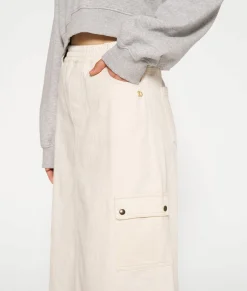 maxi skirt twill