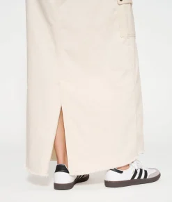 maxi skirt twill