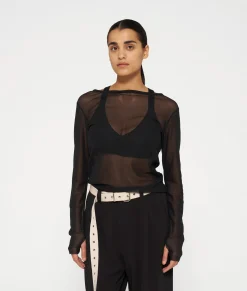 mesh tee glitter