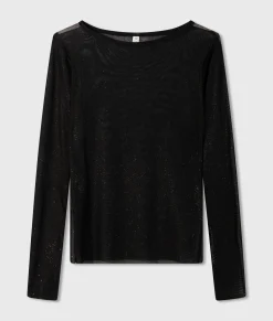 mesh tee glitter
