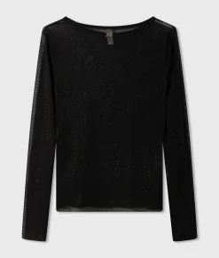 mesh tee glitter