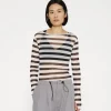 mesh tee stripe