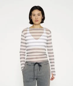 mesh tee stripe