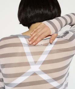 mesh tee stripe