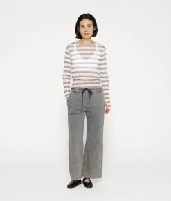 mesh tee stripe