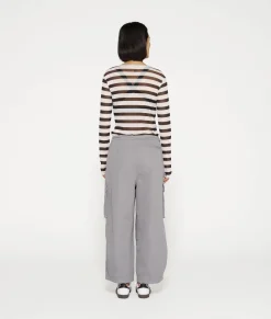mesh tee stripe