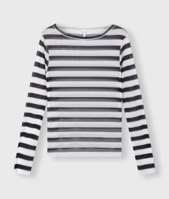 mesh tee stripe