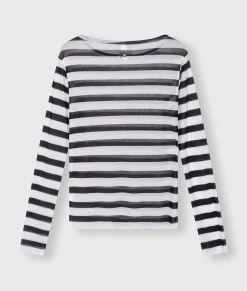 mesh tee stripe