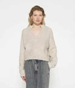 polo knit sweater
