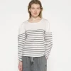 puff long sleeve tee stripes
