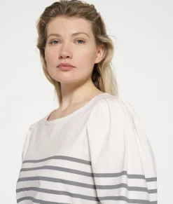 puff long sleeve tee stripes