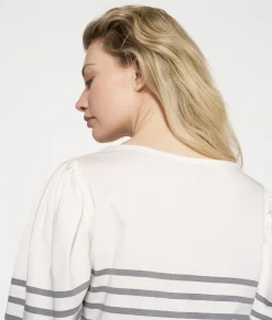 puff long sleeve tee stripes