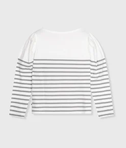 puff long sleeve tee stripes
