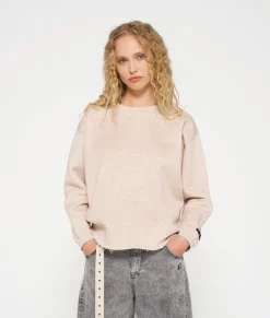 raw edge sweater