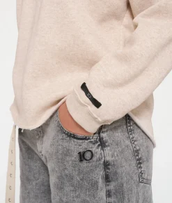 raw edge sweater
