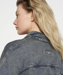 shirt flowy denim