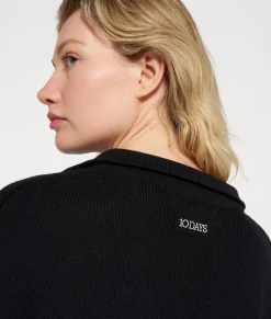 short sleeve knit sweater