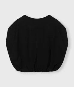 sleeveless balloon sweater