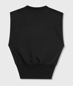 sleeveless statement top