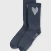 socks lurex heart