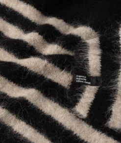 soft hairy sweater stripes