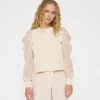 soft sweater puff sleeve