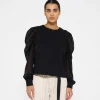 soft sweater puff sleeve